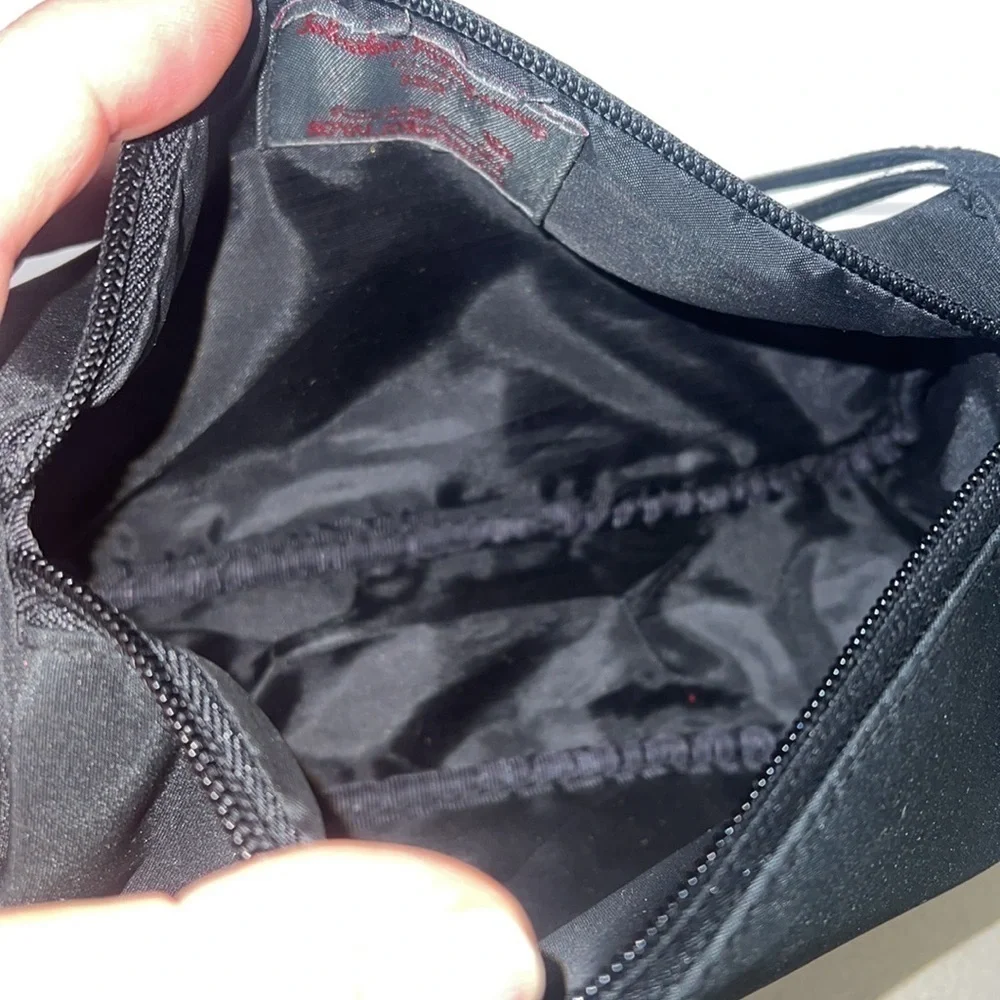 Salvatore Ferragamo Black Cosmetics Clutch Pouch